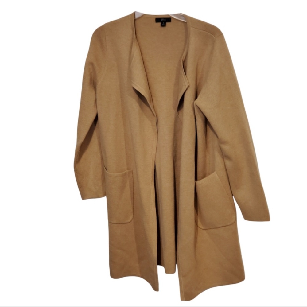 J. Crew Open-Front Merino Wool Blend Duster Juliette Cardigan S